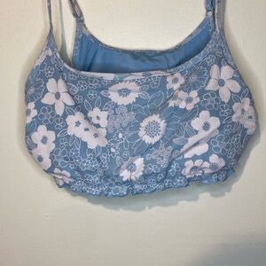 aerie blue bikini top